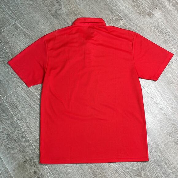 NIKE DRI-FIT Red Dixie State Short Sleeve Golf Polo Mens Size Medium - Picture 8 of 8